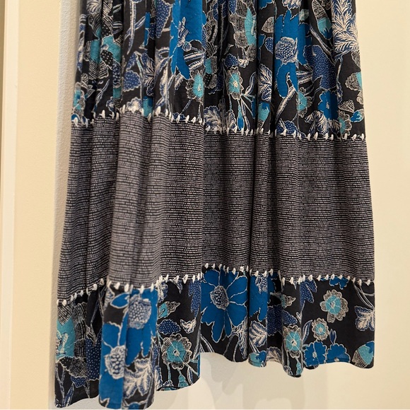 Ulla Johnson Lottie Midi Voile Dress | Lapis Blue Floral | Size 2 - Picture 16 of 16